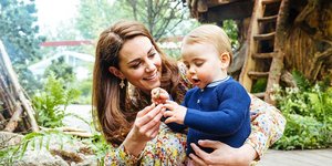 Η Κέιτ Μίντλετον με τον μικρό της γιο, πρίγκιπα Λούις