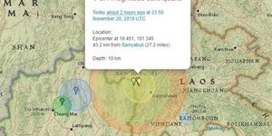 Στοιχεία σεισμού στο Λάος