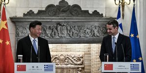 Σι Τζινπίνγκ και Κυριάκος Μητσοτάκης