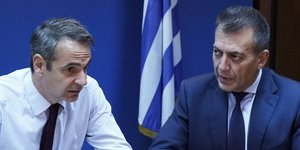 Κυριάκος Μητσοτάκης και Γιάννης Βρούτσης
