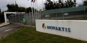 Είσοδος της Novartis
