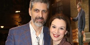 Η Πέγκυ Τρικαλιώτη μαζί με τον σύντροφό της, Θανάση Δόση