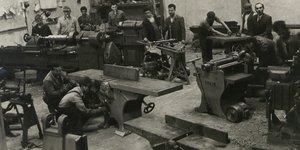 τυπογραφείο εργάτες