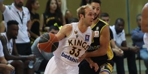 Φάση από τον αγώνα μπάσκετ Ρέθυμνο-ΑΕΚ