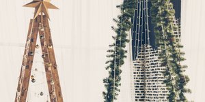 Χριστουγεννιάτικη διασκόσμηση, σκάλα στολισμένη