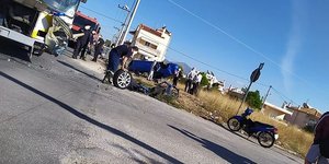 Σφοδρή σύγκρουση λεωφορείου με αυτοκίνητο