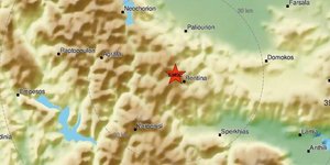 χαρτης σεισμός Καρπενήσι 