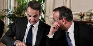 Ο Χρήστος Σταϊκούρας με τον Κυριάκο Μητσοτάκη