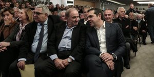 Ο Αλέξης Τσίπρας με τον Στέφανο Τζουμάκα