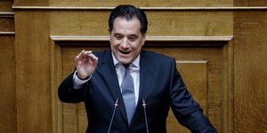 Ο Άδωνις Γεωργιάδης σε ομιλία του στη Βουλή