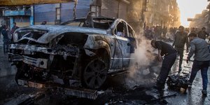 Αυτοκίνητο μετά από έκρηξη