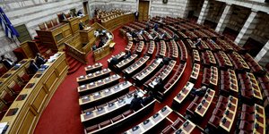 Η αίθουσα της Ολομέλειας της Βουλής