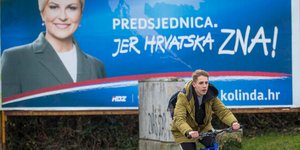 Κροατία εκλογές αφίσα υποψηφίου