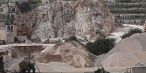 Εικόνα από εργασίες σε λατομείο