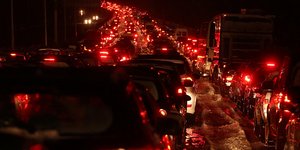 Εθνική Αθηνών Λαμίας μποτιλιάρισμα χιόνι
