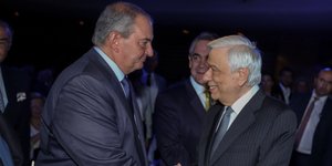 Ο Κώστας Καραμανλής και ο Προκόπης Παυλόπουλος