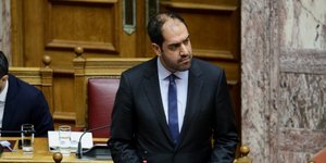 Ο Γιάννης Κεφαλογιάννης σε ομιλία στη Βουλή