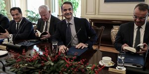 Στιγμιότυπο από την συνεδρίαση του υπουργικού συμβουλίου