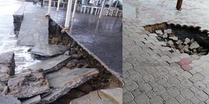 Ζημιές στη Μύρινα Λήμνου