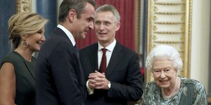 Μαρέβα Μητσοτάκη, Κυριάκος Μητσοτάκης, Ελισάβετ, Γενς Στόλτενμπεργκ