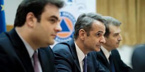 Ο Μητσοτάκης στην παρουσίαση του Ευρωπαϊκού Αριθμού Εκτακτης Ανάγκης «112»