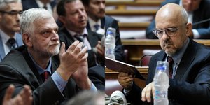 Ο Γιάννης Λοβέρδος και ο Μπάμπης Παπαδημητρίου