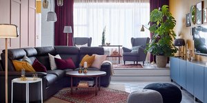 Σαλόνι σπιτιού με αντικείμενα από το IKEA