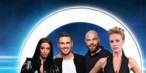 Η κριτική επιτροπή και η παρουσιάστρια του The Final Four