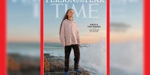 Το εξώφυλλο του περιοδικού TIME με την Γκρέτα Τούνμπεργκ