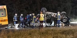 Δύο νεκροί σε τροχαίο στη Θεσσαλονίκη -Εικόνες σοκ