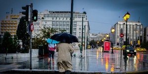 Βροχή κέντρο Αθήνας