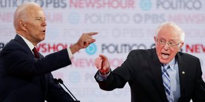 Τζο Μπάιντεν και Μπέρνι Σάντερς σε ντιμπέιτ των Δημοκρατικών υποψηφίων στο Λος Άντζελες
