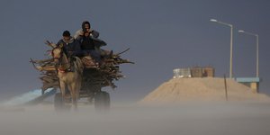 Άμαξα Παλαιστινίων στη Λωρίδα της Γάζας