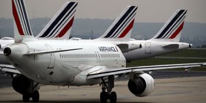 Αεροσκάφη της Air France στον αεροδριάδρομο