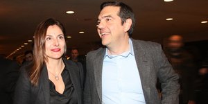 Ο Αλέξης Τσίπρας και Περιστέρα Μπαζιάνα