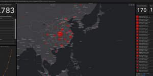 Χάρτης που δείχνει τα κρούσματα του κοροναϊού