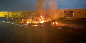 Φωτιά από έκρηξη σε αεροδρόμιο στη Βαγδάτη