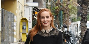 Η Ελεονώρα Μελέτη με τζιν παντελόνι