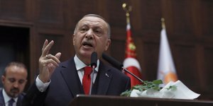 Ο Ερντογάν σε ομιλία του στην Άγκυρα