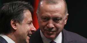 Τζουζέπε Κόντε και Ρετζέπ Ταγίπ Ερντογάν