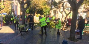 Παρέμβαση στην πλατεία Αγίου Μελετίου