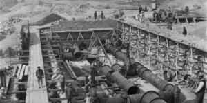 Εργασίες μηχανικών για την κατασκευή της Σήραγγας Μπογιατίου