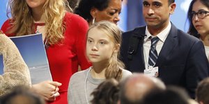 Η Γκρέτα Τούνμπεργκ στο Παγκόσμιο Οικονομικό Φόρουμ του Νταβός