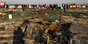 Συντρίμμια ουκρανικού αεροσκάφους συντριβή Ιράν