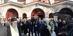 .Εξόδιος ακολουθία Χριστίνας Λυκιαρδοπούλου