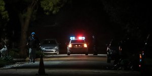 Περιπολικό στο σημείο που δέχθηκε την επίθεση ο Ντάρκο Κοβάσεβιτς