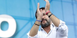 Ο Ματέο Σαλβίνι ηγέτης της Λέγκα του Βορρά στην Ιταλία