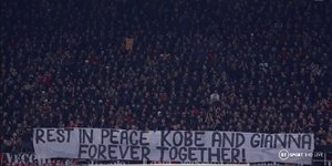 Οι οπαδοί της Μίλαν τίμησαν την μνήμη του Κόμπι Μπράιαντ