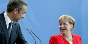 Ανγκελα Μέρκελ και Κυριάκος Μητσοτάκης