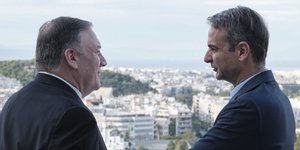 Ο Κυριάκος Μητσοτάκης με τον ΥΠΕΞ των ΗΠΑ, Μάικ Πομπέο